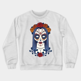 Sugar Skull Lady Crewneck Sweatshirt